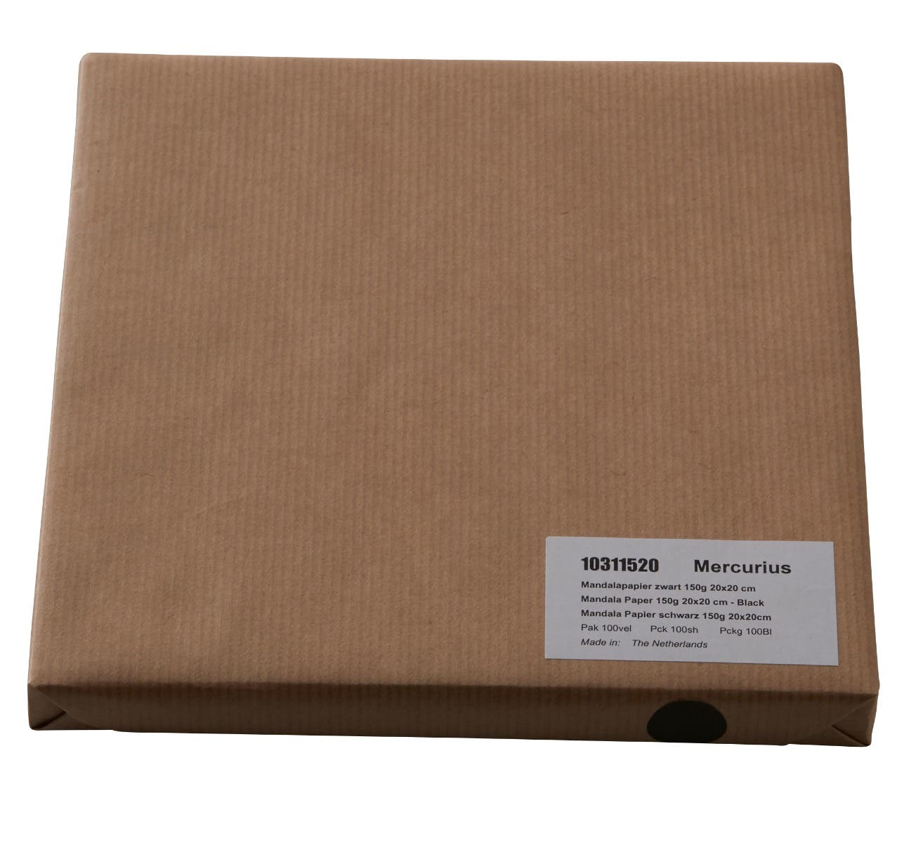 Mandalapapier zwart 160g/m² - 20x20 cm image