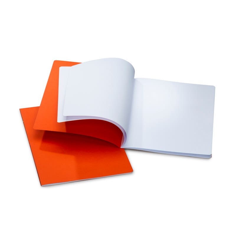 Tekenschrift hm met tussenvel - 24x32 cm - oranje image