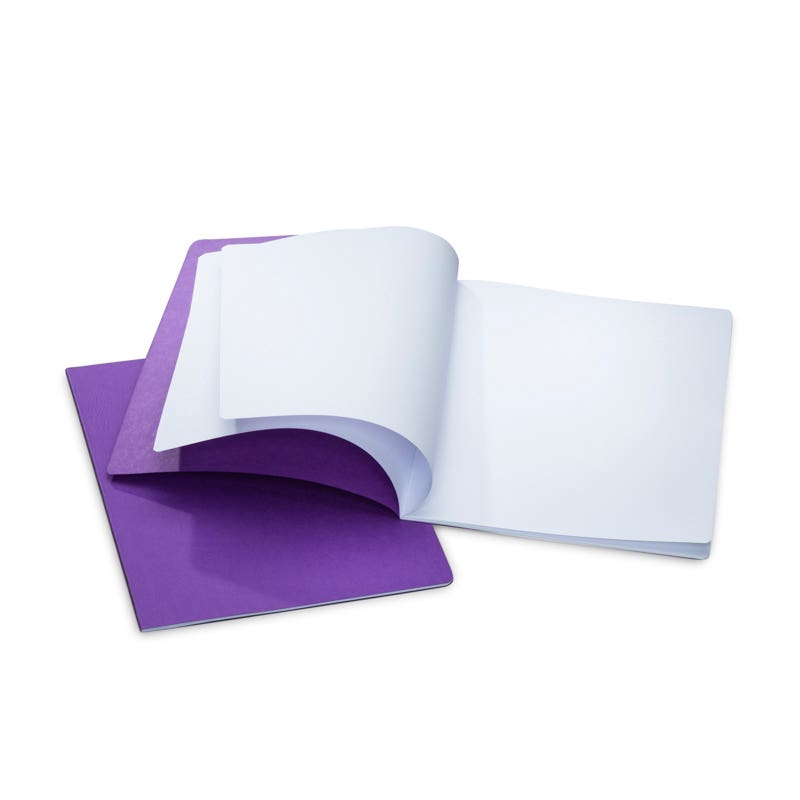 Tekenschrift hm met tussenvel - 24x32 cm - paars image