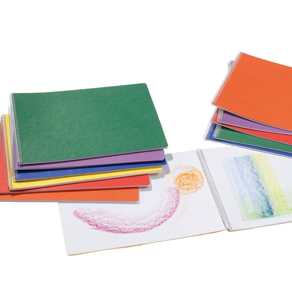 Tekenschrift spiraal bm m.T - 32x24 cm - paars image