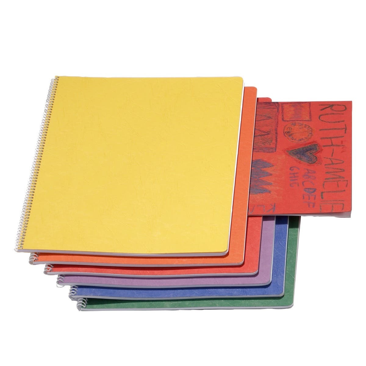 Tekenschrift spiraal hm m.T - 24x32 cm - geel image