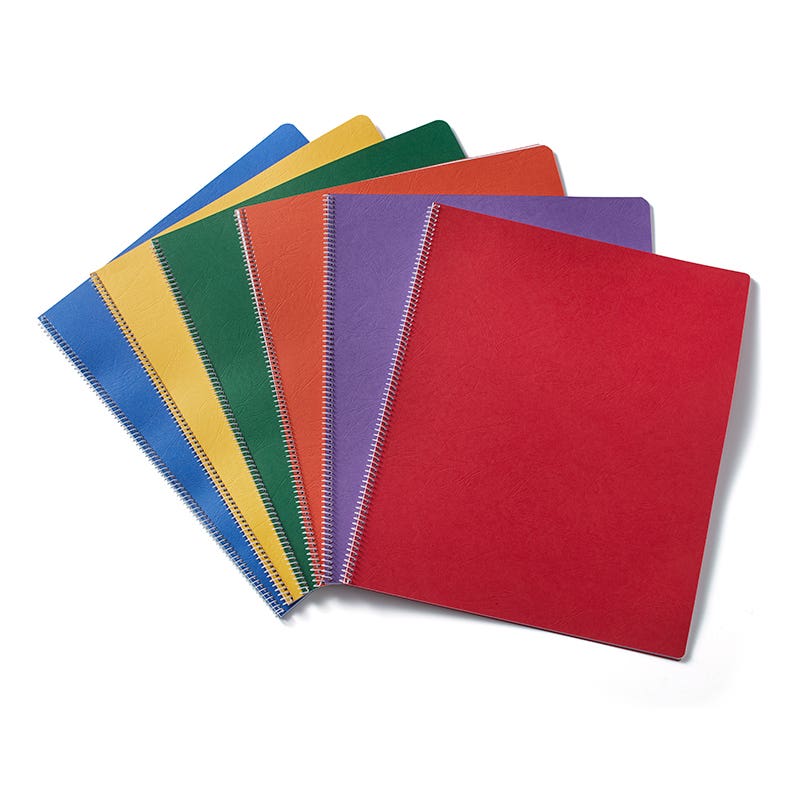 Groot tekenschrift spiraal hm z.T - 32x38cm - rood image