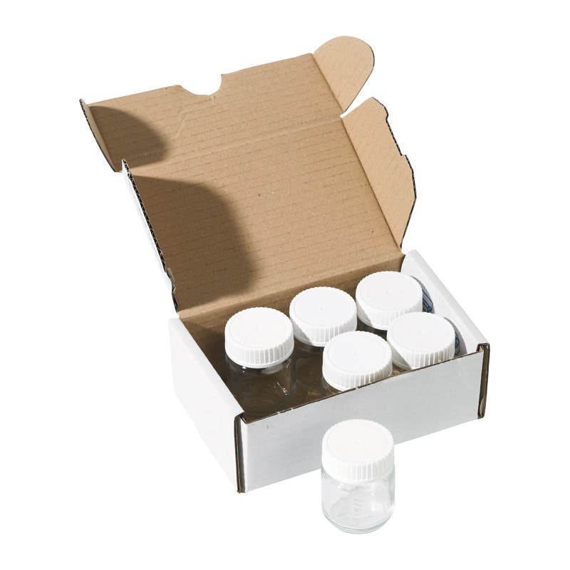 Glazen potje met deksel voor verf 50 ml - 45 stuks image
