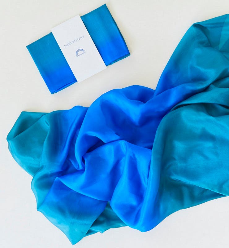 Sarah's Silks Giant Earth Playsilks 90x275cm - Ocean image