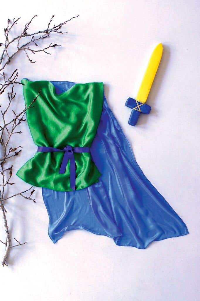 Sarah's Silks ridderkostuum - Emerald/Blue image
