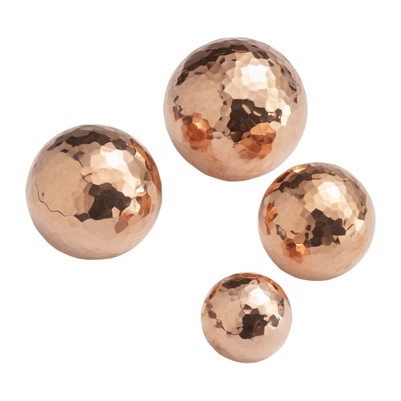 Euritmieballen van koper - 54 mm -gehamerd/geveerd image
