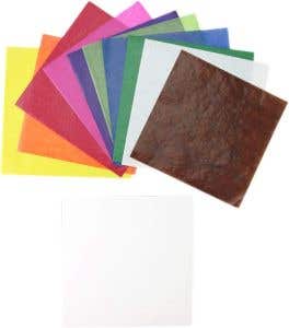 Vliegerpapier 16x16 cm ass. 11 kleuren, blok