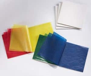 Vliegerpapier 16x16 cm ass. 5 kerstkleuren, blok