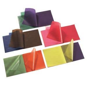 Vliegerpapier 16x16 cm ass. 11 kleuren, blok