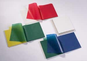 Vliegerpapier 16x16 cm ass. 5 kerstkleuren, blok