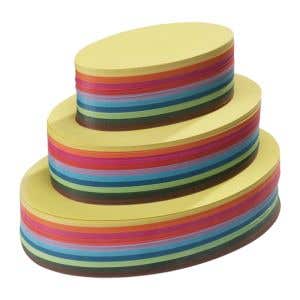 Vouwpapier gekleurd - 60g/m² - ovaal - 500 vel