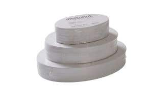 Vouwkarton wit - 120g/m² - ovaal  - 250 vel