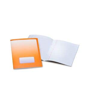 Regenboogschrift gelijnd hm 6-3-6mm-16x21cm-oranje - per 25 stuks