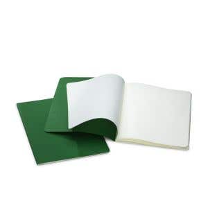 Oefenschrift met schetspapier hm - 24x32cm - groen - per 10 stuks