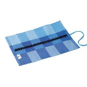 Stoffen potlodenetui voor 24 kleurreuzen - blauw