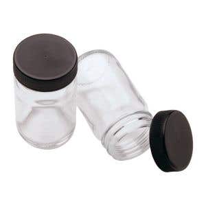 Glazen potje met deksel voor verf 100 ml 