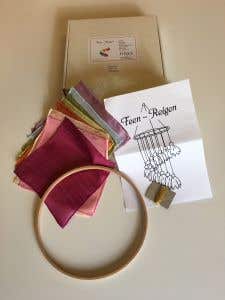 Filges set voor het maken van feeën uit zijde 12 kleuren