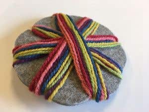 Filges vlechtbloem met plant. gev. bio wol