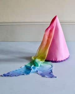 Sarah's Silks Princess Hat - roze/regenboog