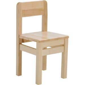 Kleuterstoel massief essen, zithoogte 34 cm