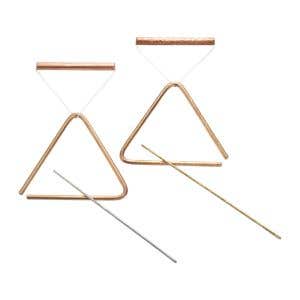 Choroi triangelset brons/klein - gehamerd