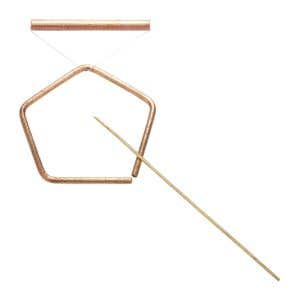 Choroi pentangelset brons/klein - gehamerd