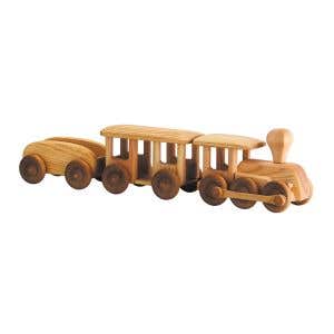 Debresk trein met wagons