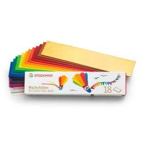 Stockmar versierwas smal - 20x4 cm - ass. 18 kl.