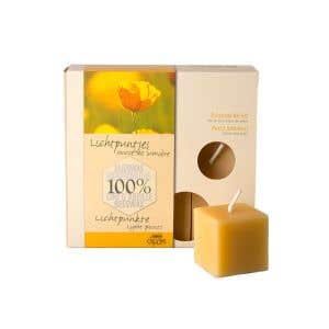 Dipam KK9 Cube Candles 3.7x3.7 mm 5 x 9 stuks - bijenwas