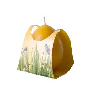 Dipam EIC kleine ei-kaars bijenwas 50 mm x 40 mm - 10 stuks - bijenwas